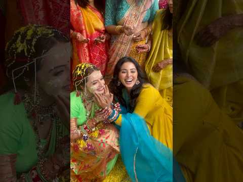 Shrenu Ki Haldi Shrenuparikh Bhaweekachaudhary Akshaymhatre Loveatfirsttake 