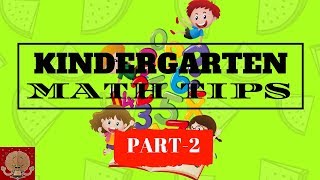 KINDERGARTEN MATH - PART 2 / MATHHELP/ MATHFACTS / FREE WORKSHEETS