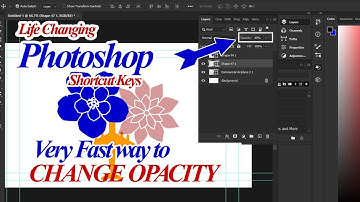 Life Changing Photoshop Shortcut Keys-Change Opacity  #graphicdesign #graphics #photoshop