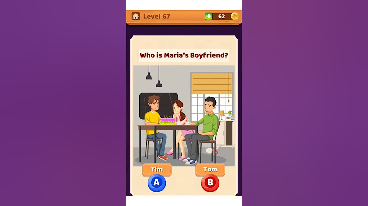who is Maria's boyfriend? brain challenge level 67