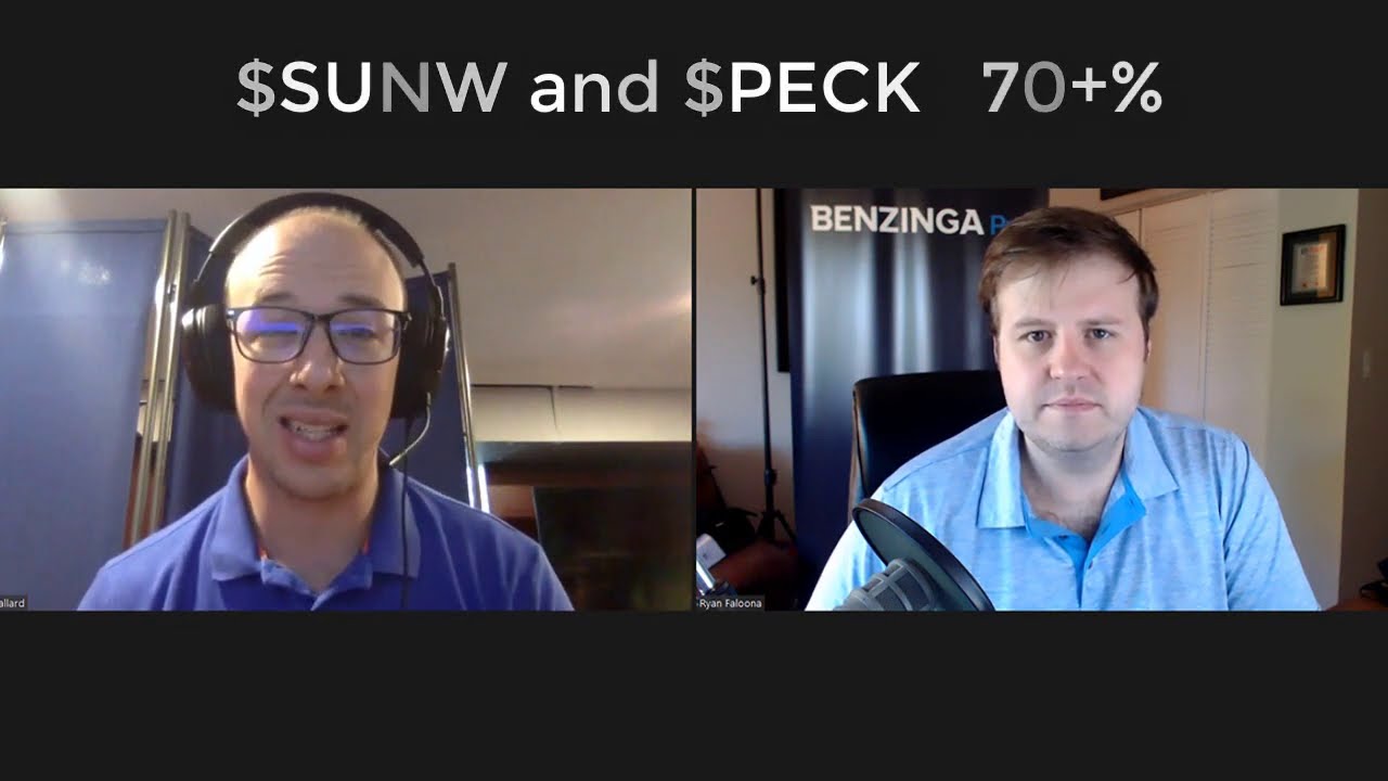 $SUNW and $PECK +70% Moves Of The Day | Benzinga Pro Alert