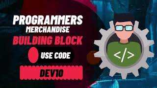 Teespring Programmers Merchandise - Building Block | For Coders | Software Developers | Shop Now