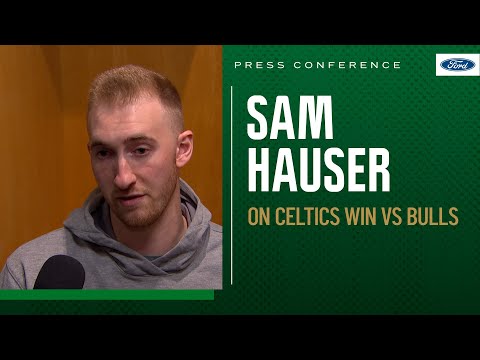 POST GAME PRESS CONFERENCE: Sam Hauser talks 3-PT shooting streak after win vs. Bulls