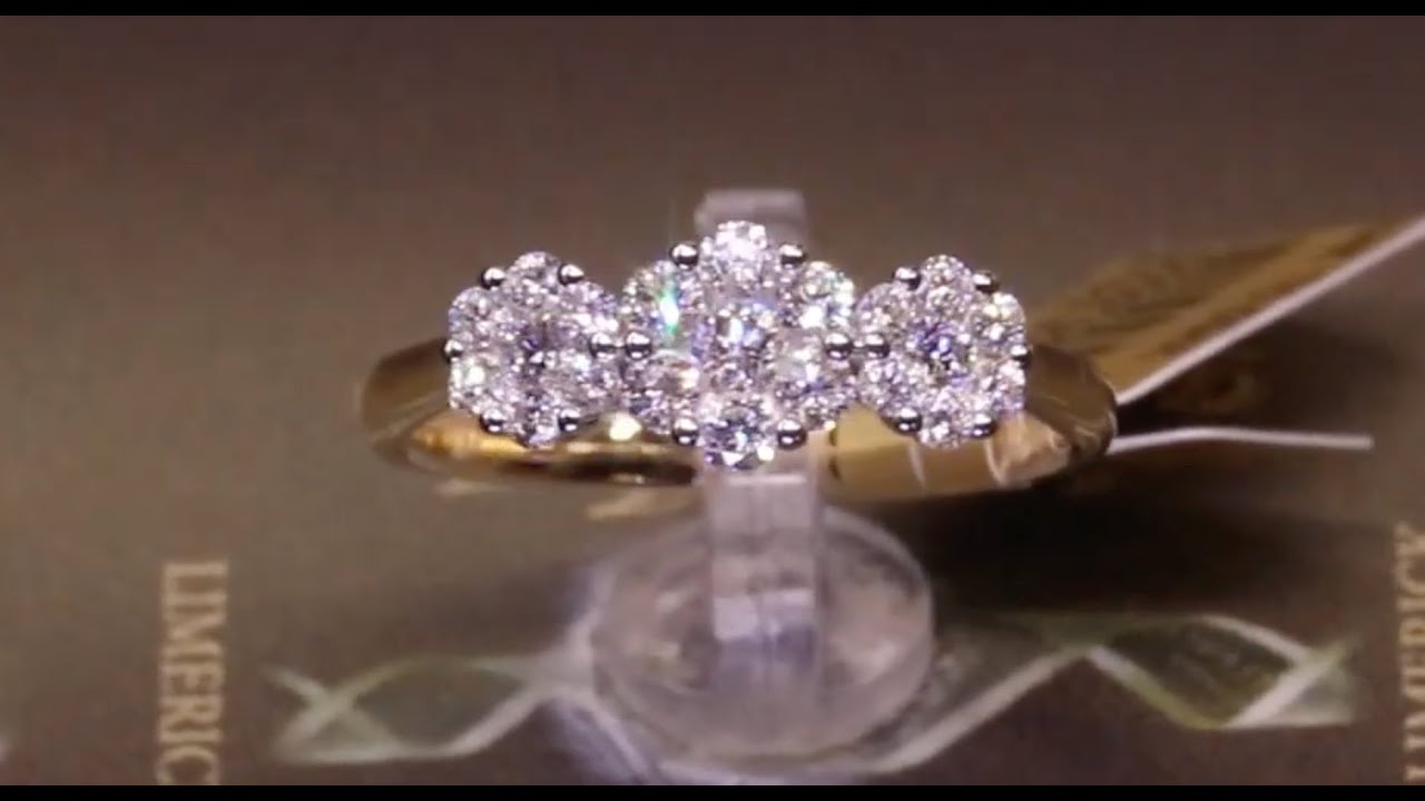 Lab Grown Diamond Flower Petal Ring - Rose Gold / 6.5 | Diamond flower, Flower  diamond ring, White gold rings