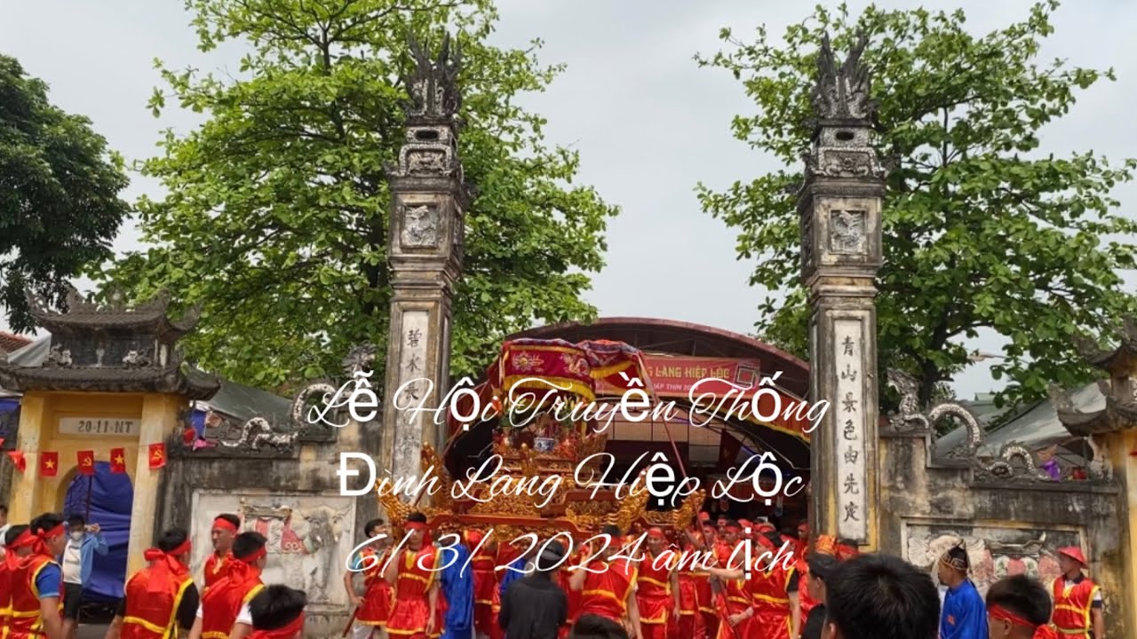 Lễ Hội Rước Kiệu Đình Làng Hiệp Lộc 2024 (6/3/2024 âm lịch)