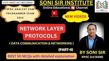 NETWORK LAYER PROTOCOLS | DATA COMM & NETWORKING | RPSC ACP EXAM 2024 | PART-4