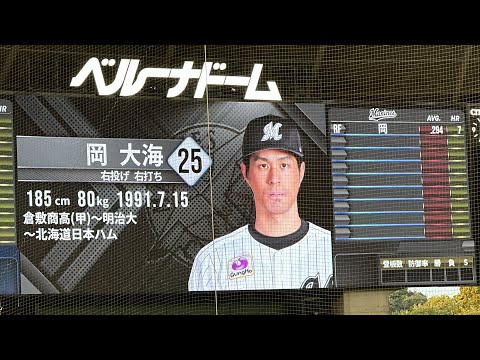 まだまだ最高気温33℃…マリーンズ試合前スタメン発表【西武vsロッテ】2024/9/13