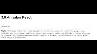 Intership Frontend 3.8 Angular/React