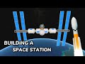 BUILDING, LAUNCHING, AND DOCKING A SPACE STATION - SimpleRockets 2