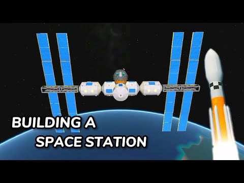 BUILDING, LAUNCHING, AND DOCKING A SPACE STATION - SimpleRockets 2