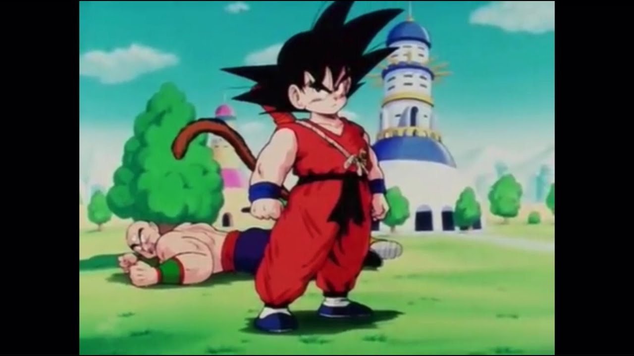 Kid Goku Saves Tenshinhan (Dubbed)