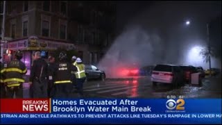 Brooklyn Water Main Break Forces Evacuations