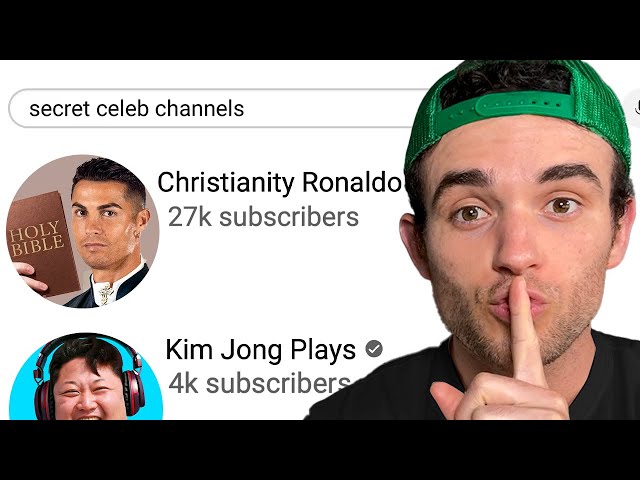 I Found Celebrities' Secret YouTube Channels class=