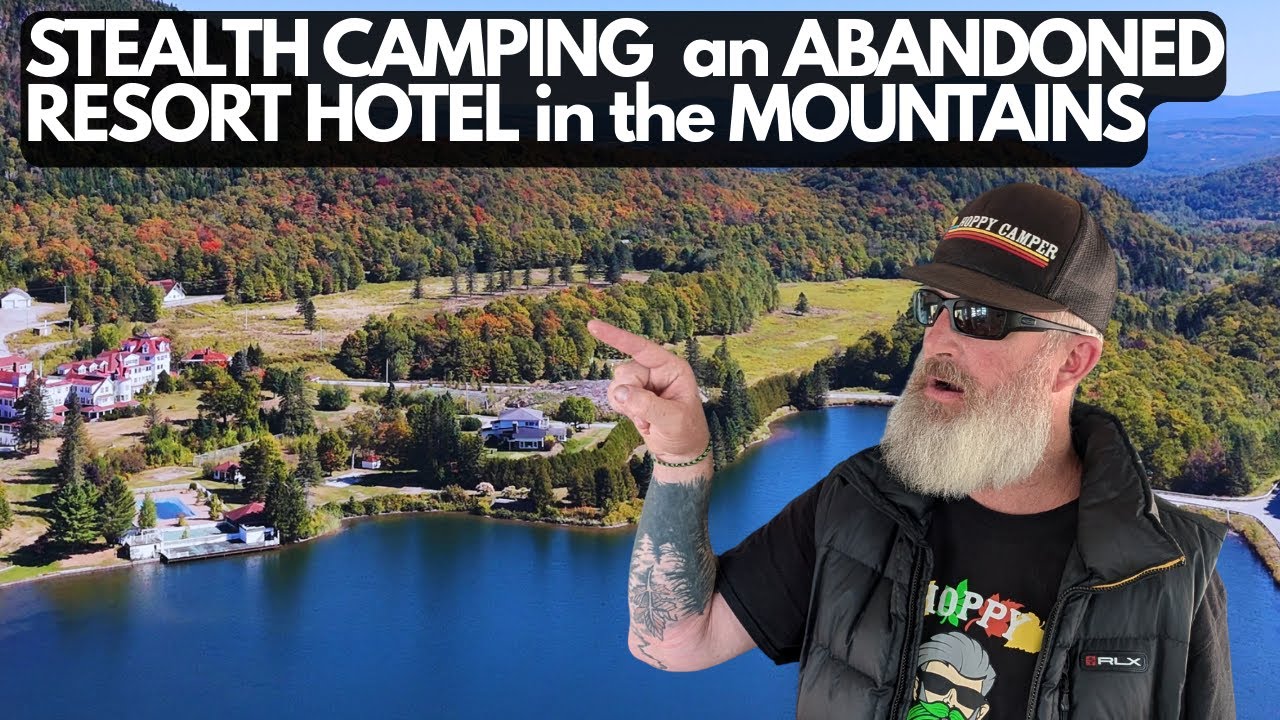 СКРЫТНЫЙ КЕМПИНГ в ЗАБРОШЕННОМ ОТЕЛЕ-КРУПНОМ КУРОРТЕ В ГОРАХ! Я был НЕ ОДИН! 