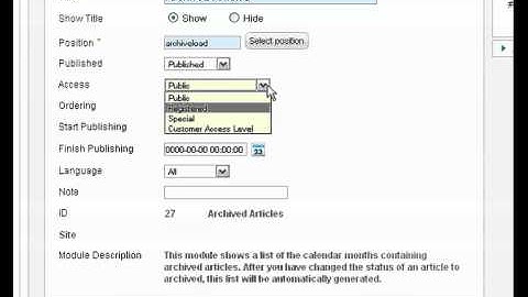‪Joomla 2.5 -‬ Module Manager