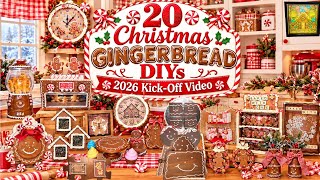 20 Christmas Gingerbread DIYs 2026 Kick-Off Compilation Video • Dollar Tree Target Craft Decor Ideas
