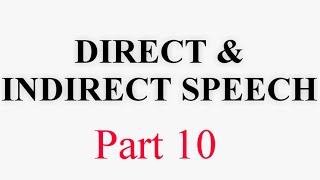 Direct and Indirect Speech Part 10 screenshot 2