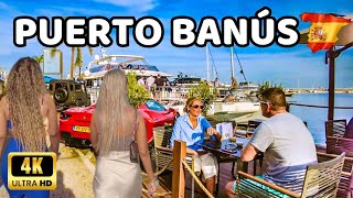 🇪🇦[4K] PUERTO BANÚS - Luxurious Lifestyle Yachts and Supercars -  Marbella, Spain