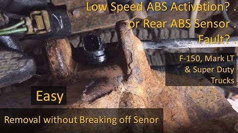 Rear ABS Wheel Speed Sensor Troubleshooting & Replacement, for 