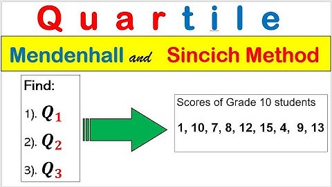 [Tagalog] Mendenhall and Sincich Method in solving quartile for ungrouped data #math10 #mendenhall