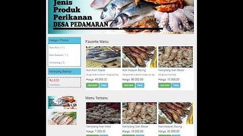 15-Source Code Aplikasi Pemesanan Ikan berbasis web PHP & Mysql (Native)