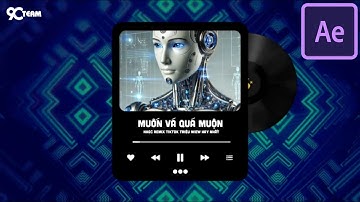 Sóng Nhạc avee Player đĩa quay ảnh vuông hiệu ứng nền động cực đẹp  - Template avee