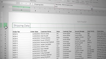 Practice Video: Print Titles - Excel Skills for Business: Essentials