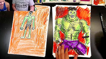 How to Draw The Hulk- Simple Step by Step Video Lesson