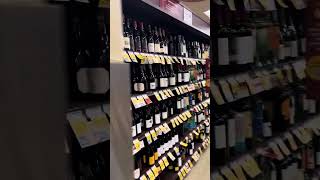 Liquor section of Safeway