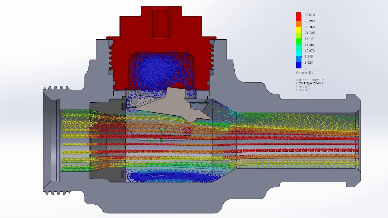 CHECK VALVE SS FLOW SIMULATION PATENT-PENDING - YouTube