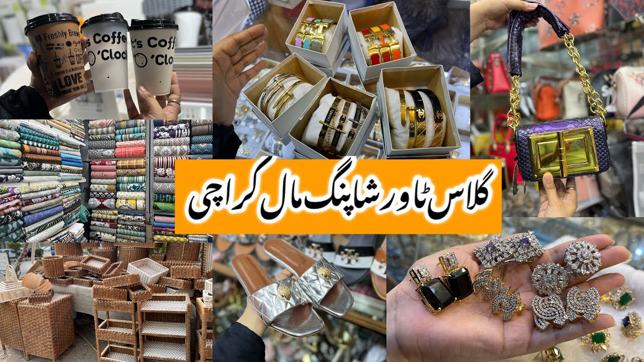 Glass Tower Shopping MallAffordable heels,jewelry,bag,household item Shopping in local Mall