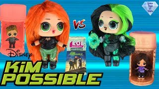 KIM POSSIBLE LOL Surprise Hair DIY Craft Makeover Painting Video Shego Ron Athena Dolls