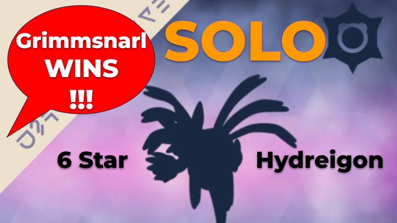 How to SOLO 6 star Hydreigon Normal Tera Type - Grimmsnarl - Pokemon Scarlet and Violet