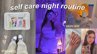 SELF CARE NIGHT ROUTINE 🧖🏻‍♀️ skincare, journaling &amp; unwinding