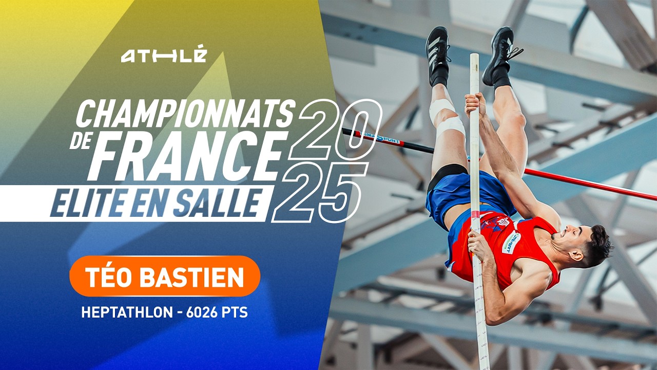 Au bout de l'effort, Téo Bastien cumule 6026 points et remporte l'heptathlon | Miramas 2025