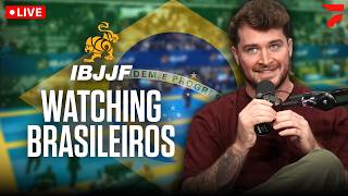 🔴 LIVE: Watching The BLACK BELTS At IBJJF Brasileiros