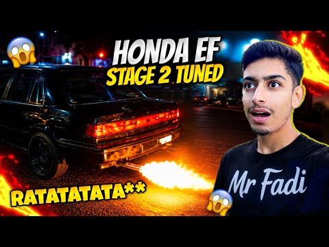 Honda Ef Stage 2 Tuned 🔥 Ef gone Bang Bang 😂 kaan phar diay 😱 Ratatatata Tune 🤩Project car Vlogs 