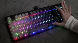 Black gray,soft gradient!!🩶🖤 #keyboard#foryou#pc#pcgame#trend#cool#zornher#zh980  screenshot 4