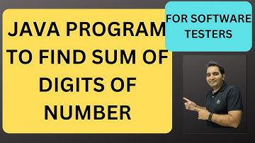 11. Java Program to find sum of digits | Java Interview Questions | RD Technical Learning