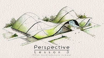 Tutorials for how to draw in perspective from scratch - lesson 3-  Surfaces in perspective