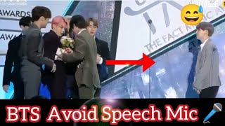 BTS Avoid Speech/ Mic 🎤🎤😅😅