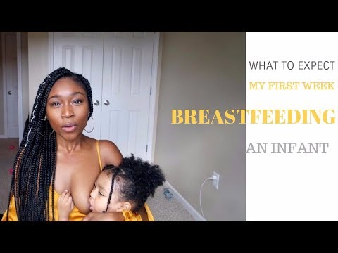 MY FIRST WEEK OF BREASTFEEDING WHAT TO EXPECT BREASTFEEDING A INFANT - 동영상