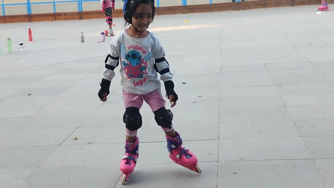 Jumping speed break స్కేటింగ్#183day skating practice👍##myrasisters #yt new video