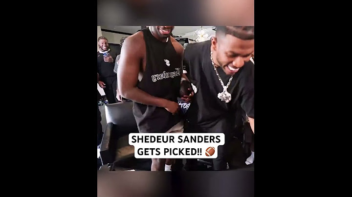 The moment Shedeur Sanders got selected in the NFL Draft 🏈