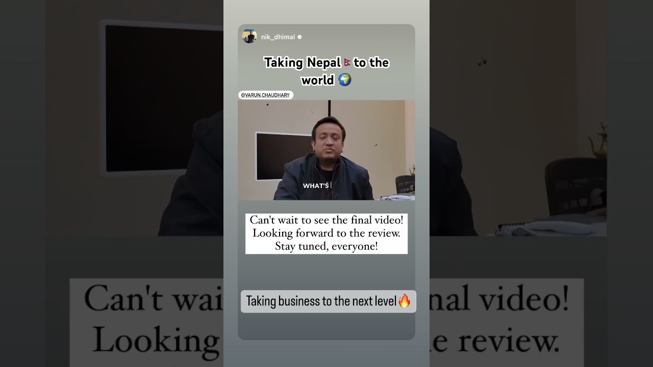 Taking Nepal 🇳🇵 to the world 🌍. 