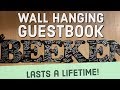 Wall-Hanging Wedding Guestbook for Lifelong Memories | Powder Coated Steel