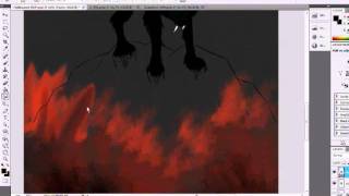Drawing a Hellhound (Speedpaint)