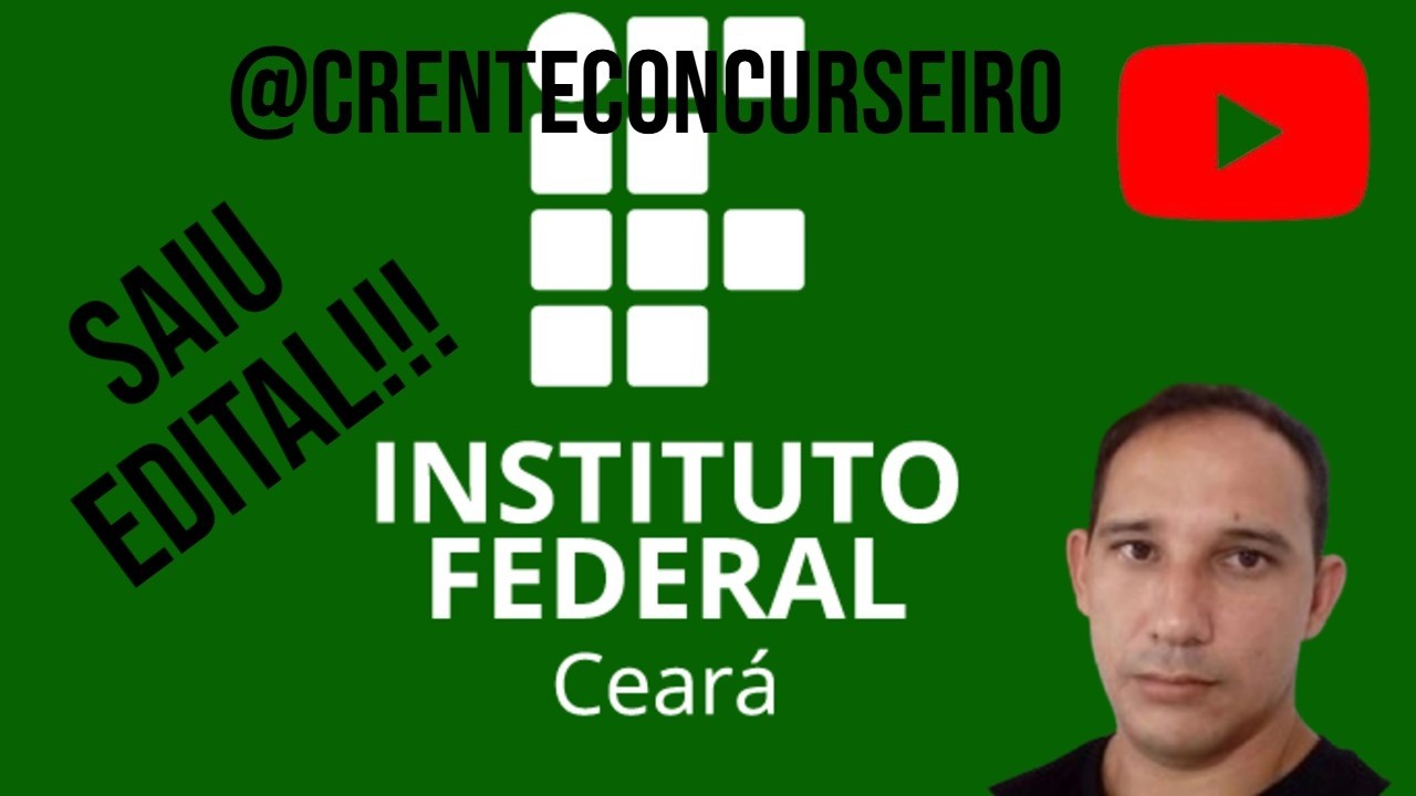Saiu edital para concurso do IFCE.