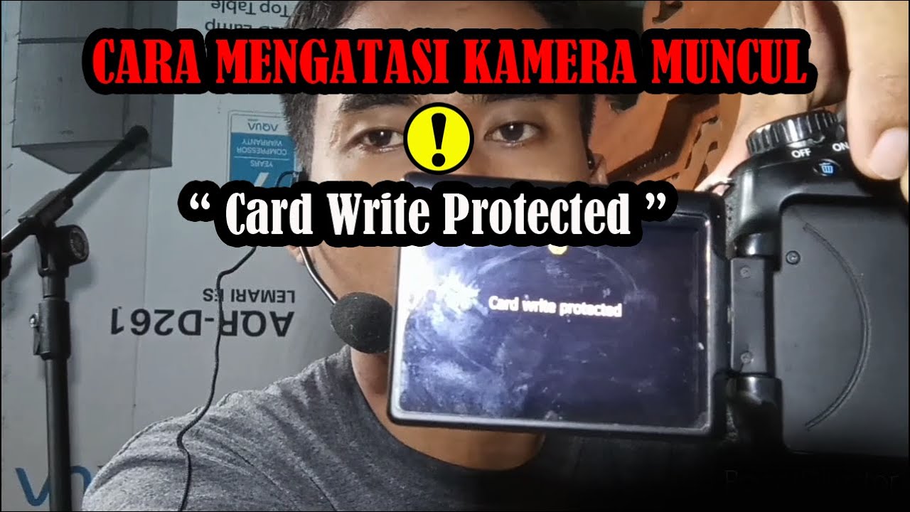 cara mengatasi " Card Write Protected " Canon 60D