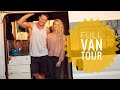 DIY Van Conversion Tour With Bathroom & Floating Bed